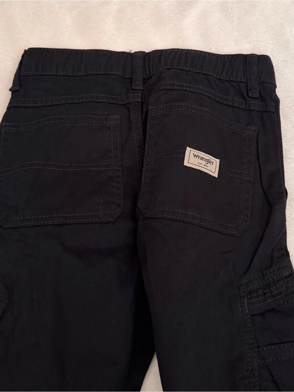 Wrangler Boys Gamer Cargo Twill Pant,, Size 7, Black